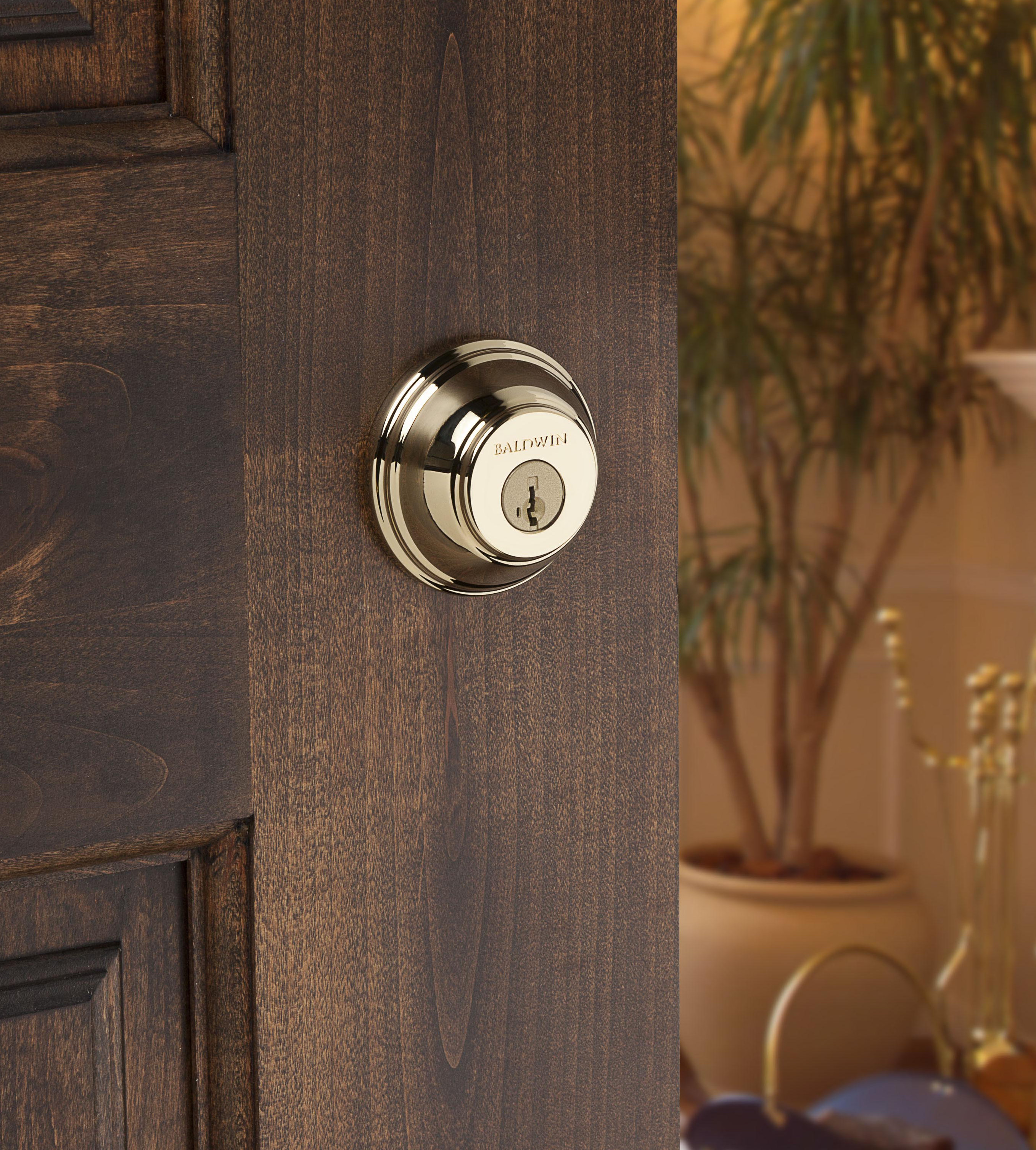 Baldwin Prestige 380 Round Single Cylinder Deadbolt Featuring SmartKey