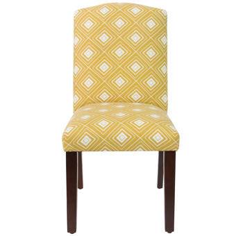 Brayden Studio Studdard Jet Button Tapered Upholstered Dining Chair Wayfair