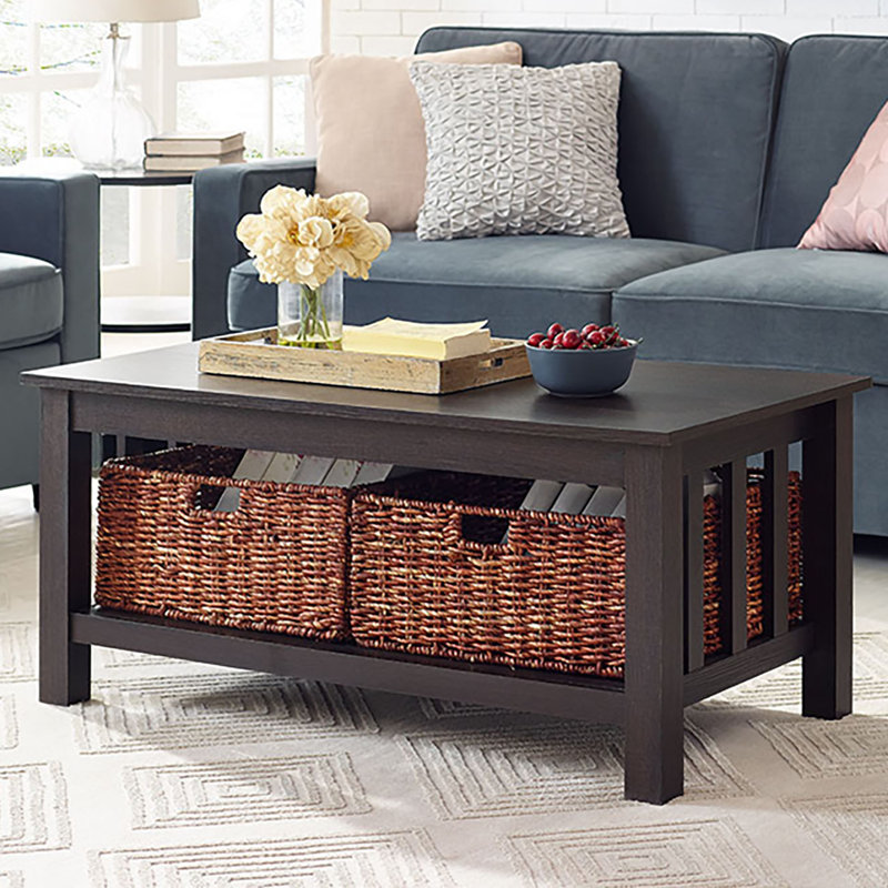 Goldhorn Wood Storage Coffee Table Reviews Birch Lane Goldhorn Wood Storage Coffee Table