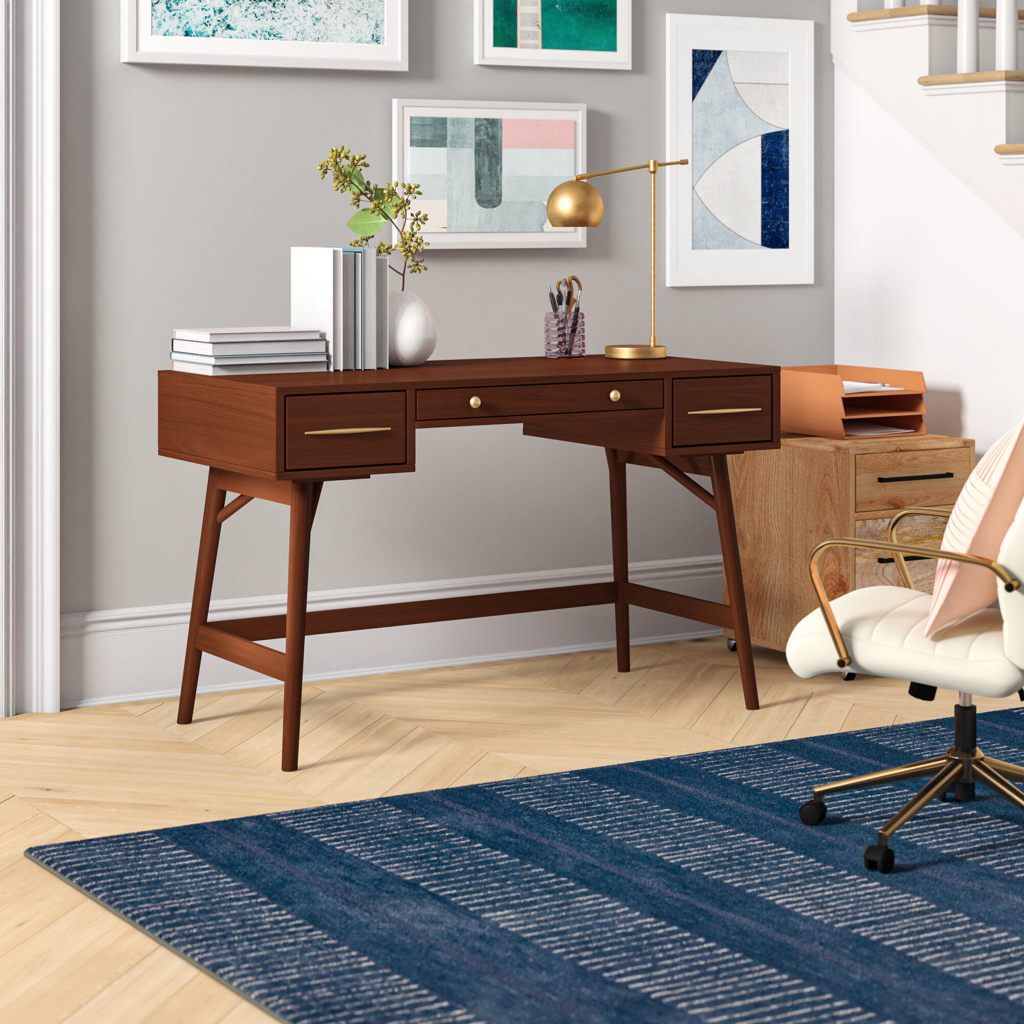 wayfair walnut desk