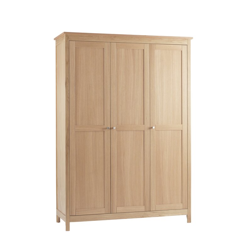 August Grove 3 Door Wardrobe Wayfair Co Uk