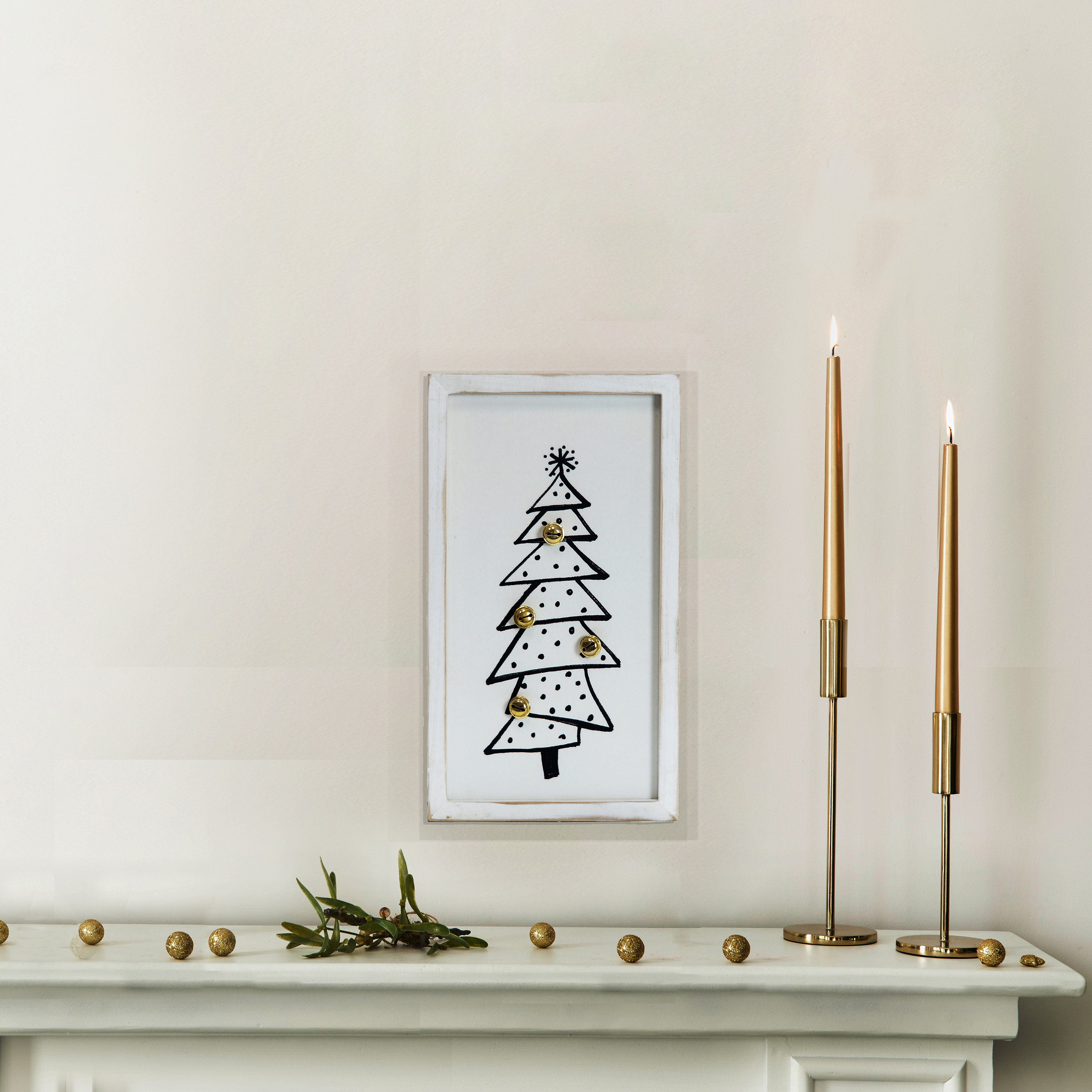 The Holiday Aisle® Christmas Tree Picture Frame Print on Wayfair