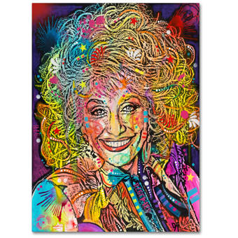 Trademark Art Dolly Parton Graphic Art Print On Wrapped Canvas