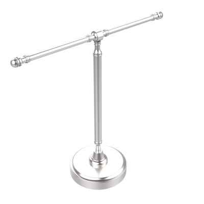 Retro Dot Guest Countertop Towel Stand Allied Brass Finish Satin