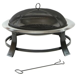 Caleb Stainless Steel Fire Pit By Belfry Heating