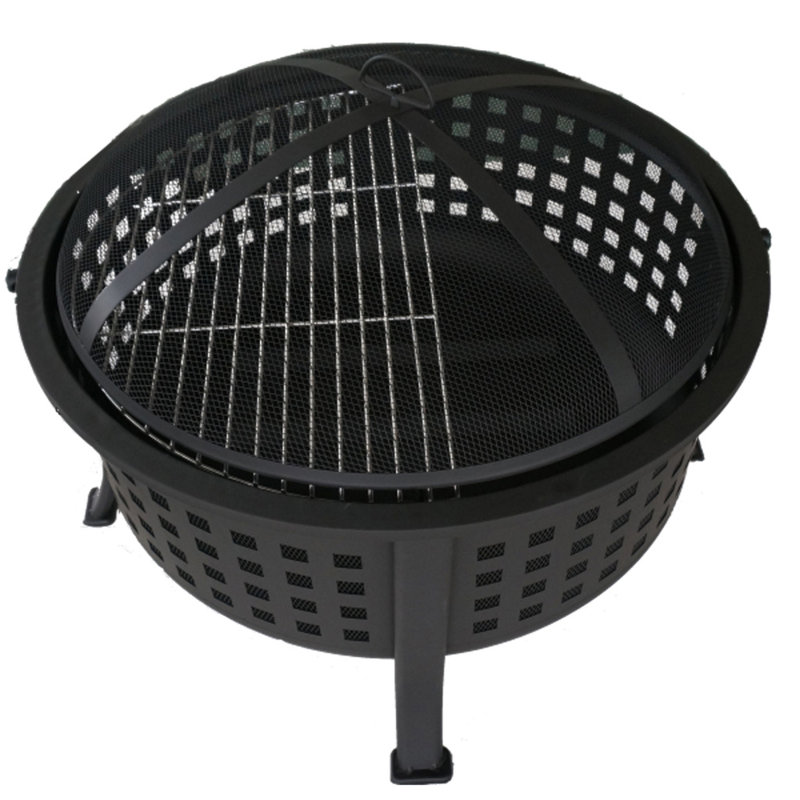 DDI Basket Weave Steel Wood Burning Fire pit & Reviews Wayfair