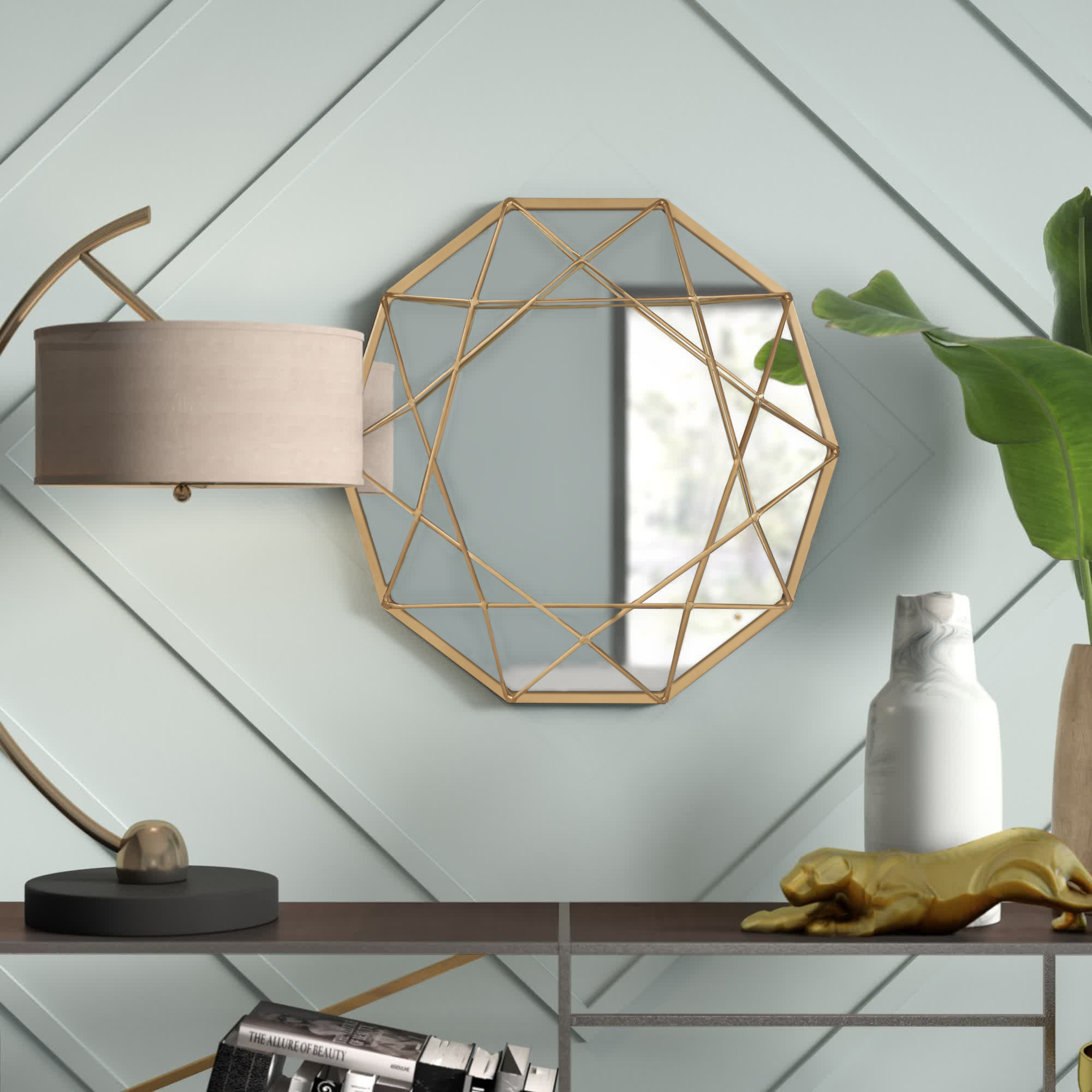 Mercury Row® Conkle Irregular Metal Wall Mirror & Reviews | Wayfair