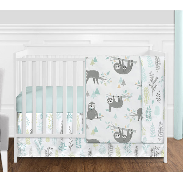 lime green crib sheet