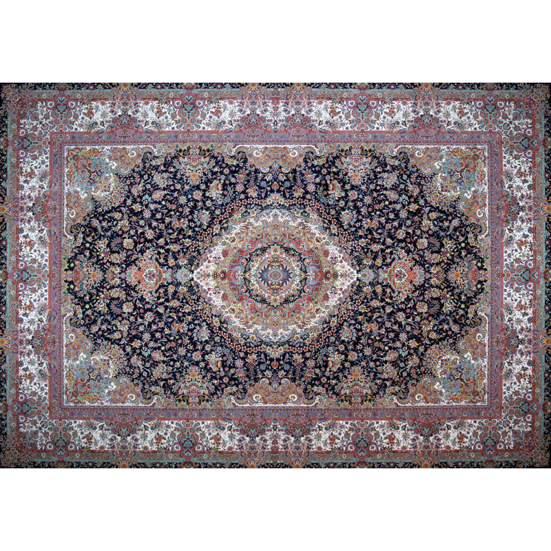 Rug Tycoon Hand Look Persian Wool Red Blue Ivory Area Rug Wayfair