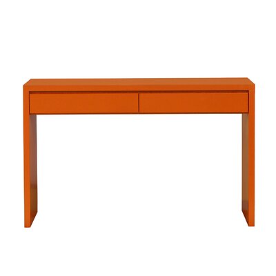 Orren Ellis Kadon Console Table  Color: Orange, Wood Veneer: Painted Eco-MDF, Size: 30" H x 36" W x 18" D