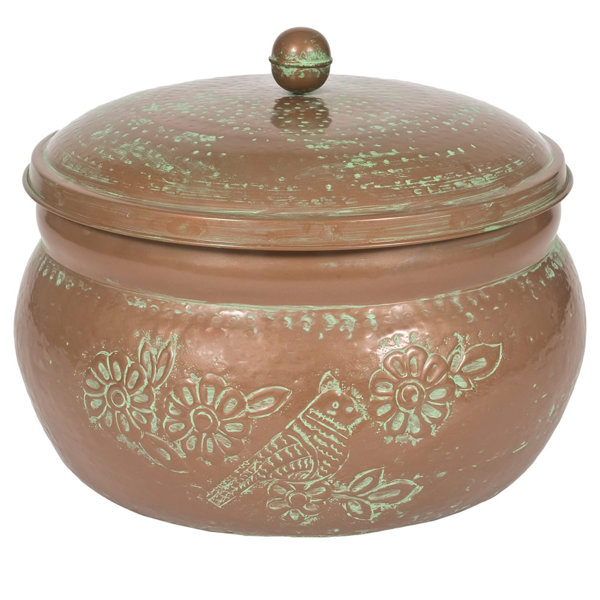 Cobraco Bird Motif Metal Hose Pot With Lid Reviews Wayfair