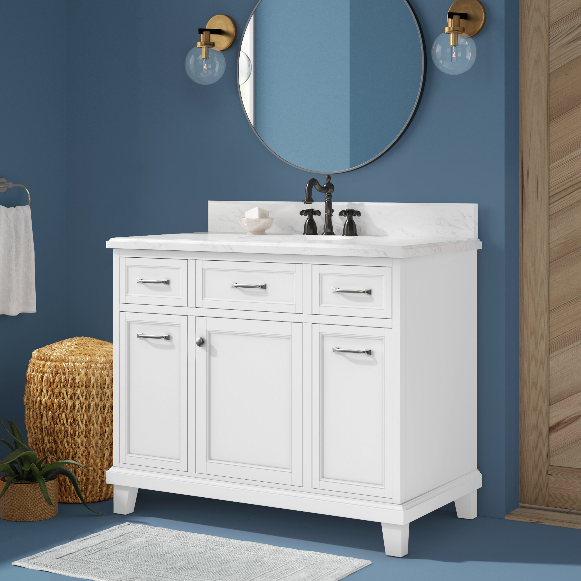 Charlton Home Tristian 35 Single Bathroom Vanity Set Reviews Wayfair