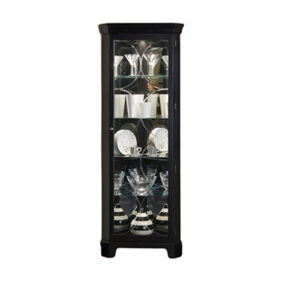Display Cabinets China Joss Main Nyo Lighted Corner Curio Cabinet