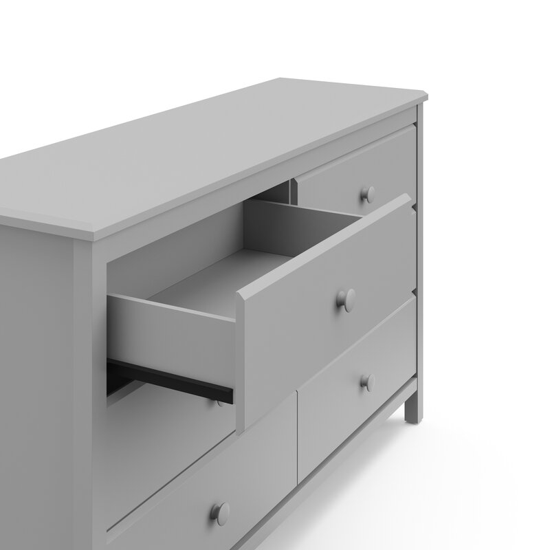 alpine 6 drawer double dresser