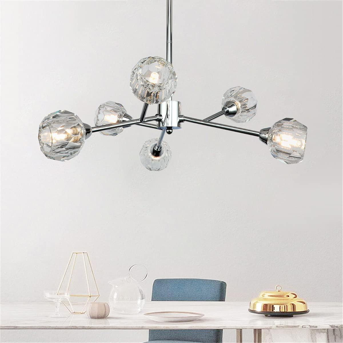 Led Chandelier Branching Ceiling Bulb Lamp Glass Lighting Pendant Light Fixtures 