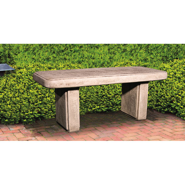 Henri Studio Traditional Stone Garden Bench Wayfair