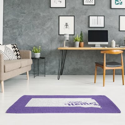 Sioux Falls Home Sweet Home Purple Area Rug East Urban Home Rug Size: Rectangle 4' x 6'