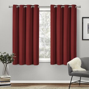 Red Grommet-Top Blackout Panel Pairs 