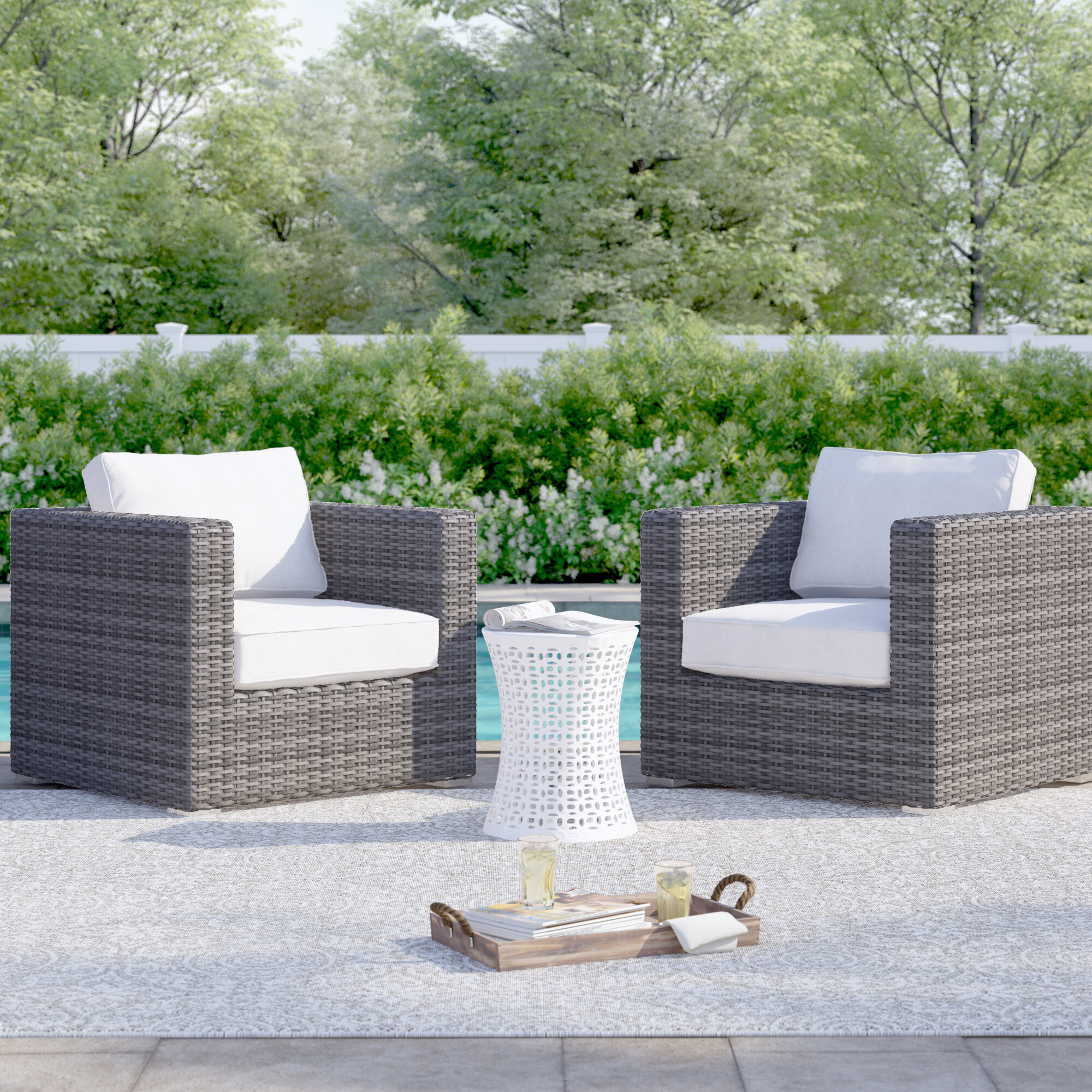 Sol 72 Outdoor Eldora Patio Chair With Cushions Reviews Wayfair