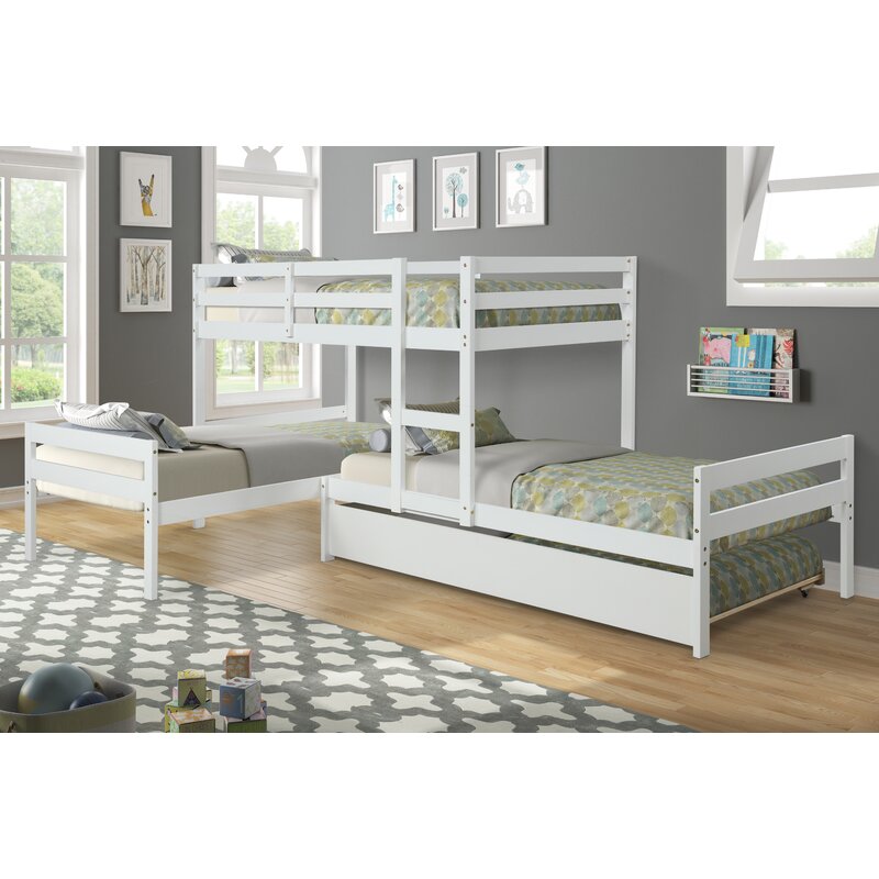 Isabelle & Max™ Capetown Triple Bunk Bed with Trundle | Wayfair