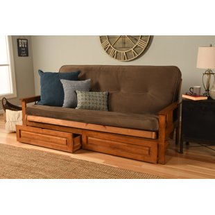 Leavittsburg Futon And Mattress With Storage Drawers by Red Barrel Studio 2019 Sale