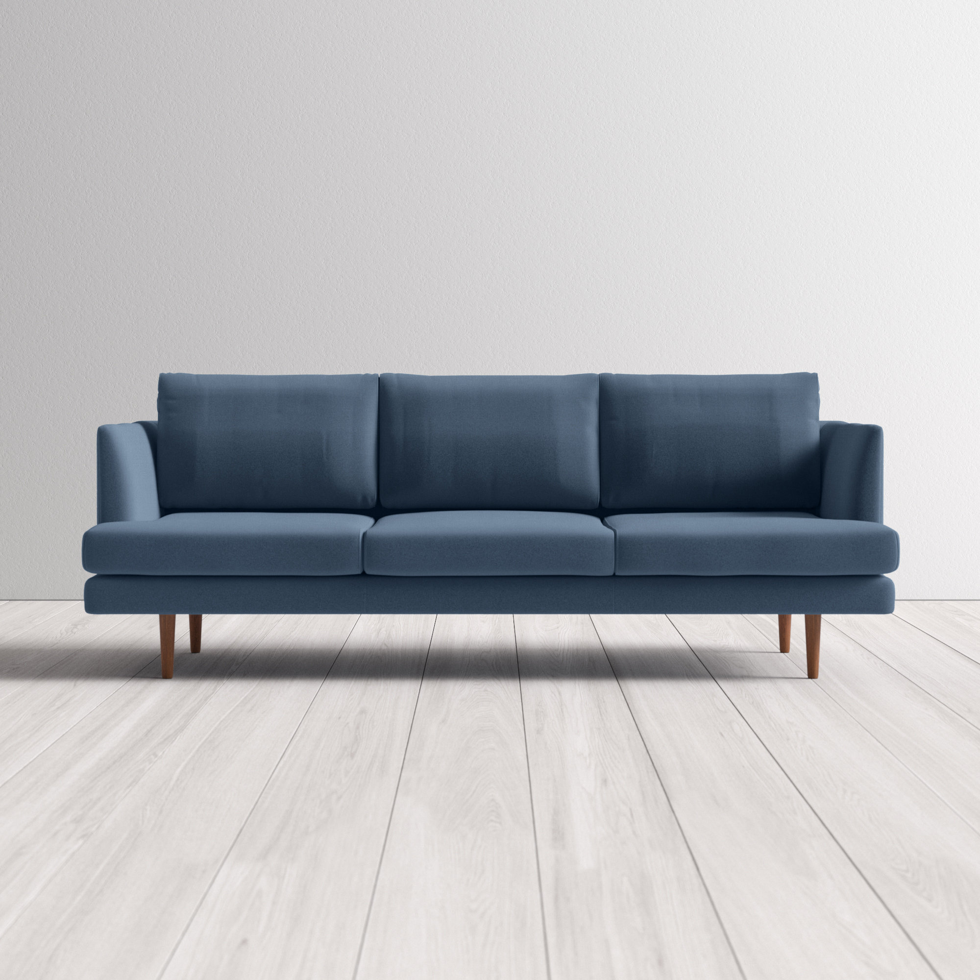 Norah Velvet 4" Recessed Arms Sofa Norah Velvet 4" Recessed Arms Sofa