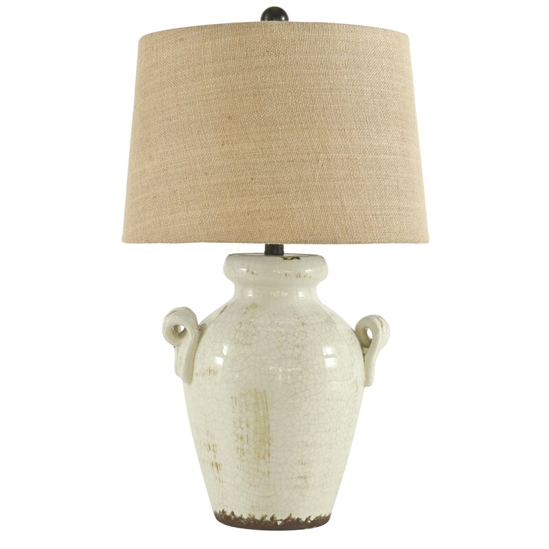 Emil 27" Table Lamp. #lamps #homedecor #frenchcountry #rusticdecor #earthenware