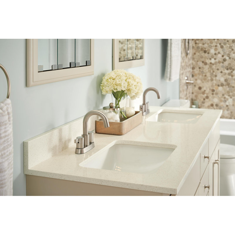 Delta Two Handle Centerset Bathroom Faucet With Drain Assembly