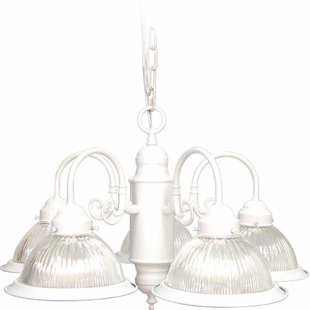 Go to store & view more images Roth 5-Light Shaded Chandelier by Volume Lighting