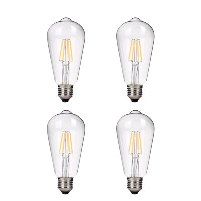 4 Watt (40 Watt Equivalent), ST64 LED, Dimmable Light Bulb, Warm White (2700K) E26/Meduim (Standard) Base