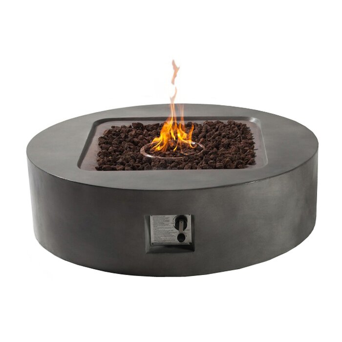 Orren Ellis Emelie Steel Propane Fire Pit Wayfair Ca