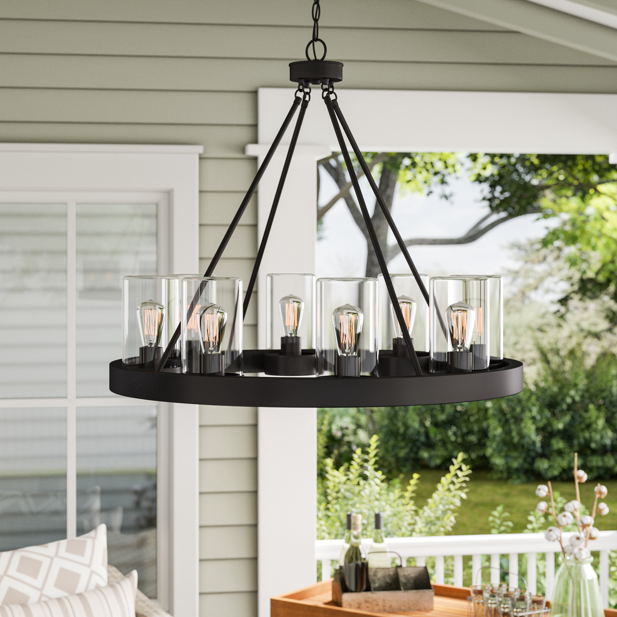 Laurel Foundry Modern Farmhouse Mount Vernon Bronze 8 Bulb 27 63 Mount Vernon Bronze