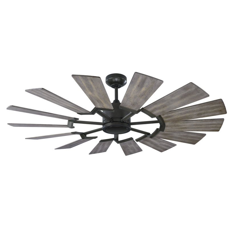 Brayden Studio 52 Fischer 14 Blade Led Standard Ceiling Fan With Remote Control And Light Kit Included Reviews Wayfair