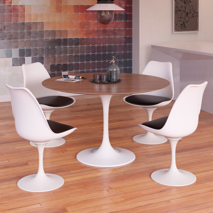 Angelica Wood Top Dining Table