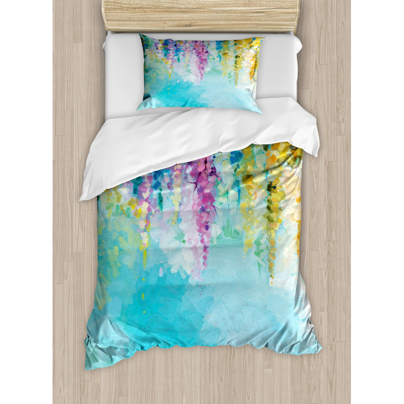 Ambesonne Watercolor Flower Home Ivy Romantic And Inspiring