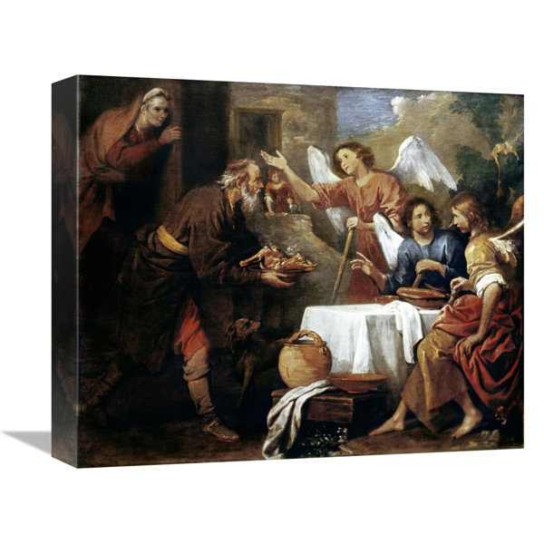 East Urban Home Abraham And The Three Angels Print On Canvas