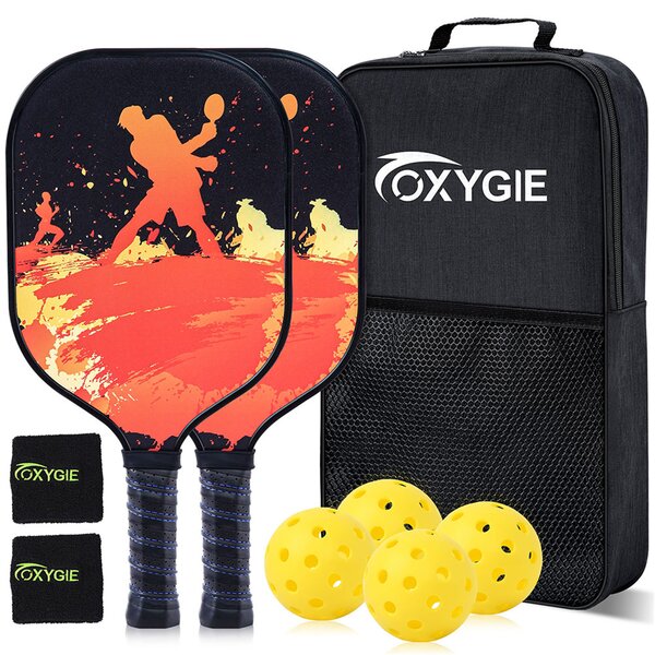 Single Paddle & Sets Available GSE Games & Sports Expert Hardwood Pickleball Paddle and Pickleball Ball Bundles 