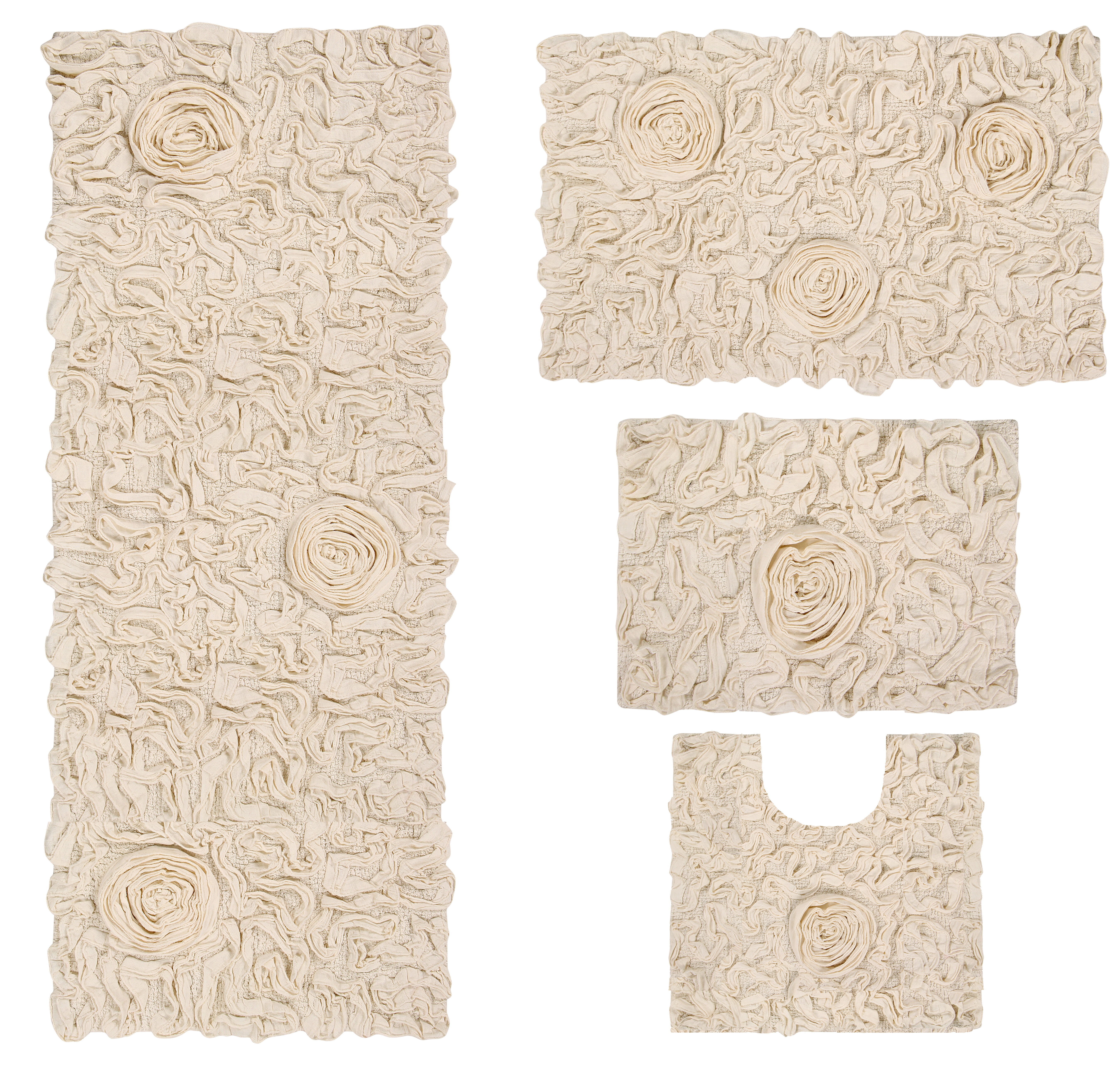 Ivory Cream Bath Rugs Mats You Ll Love In 2020 Wayfair