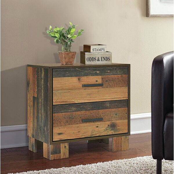 Foundry Select Keeso Nightstand Rustic Pine Reviews Wayfair