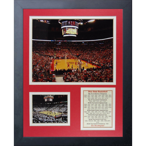 Legends Never Die Ohio State Buckeyes Basketball Arena Framed