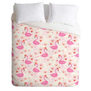Go to store & view more images East Urban Home Jolly Flamingo Duvet Cover Set