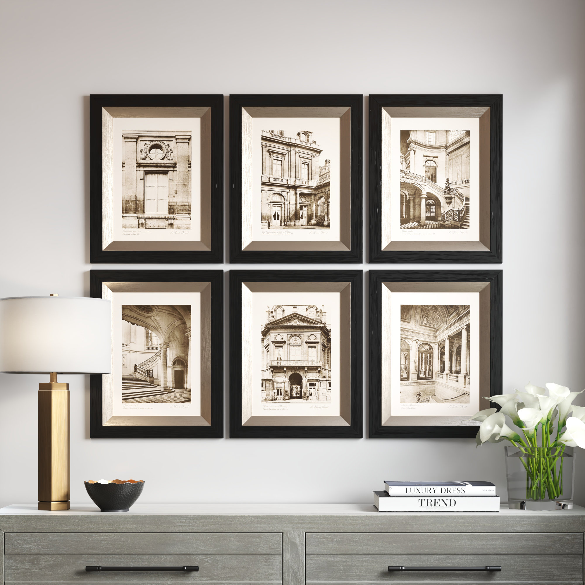 Greyleigh™ Paris Scene I, II, III, IV, V, VI by Ethan Harper - 6 Piece ...