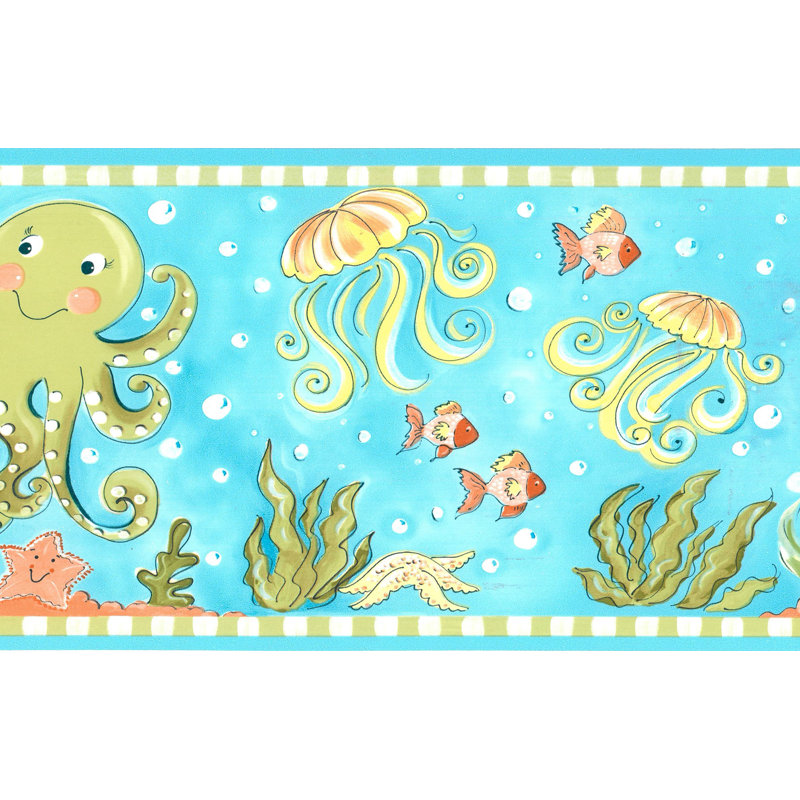 Zoomie Kids Tryon Kids Sky Fish Seahorse Jellyfish Octopus 15 L X