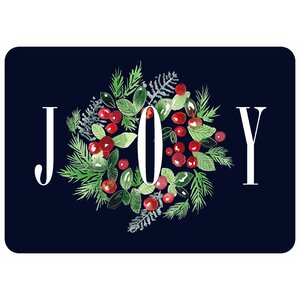 Joy Wreath Kitchen Mat