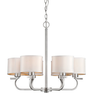 Go to store & view more images Mclennan 6-Light Shaded Chandelier by Ebern Designs