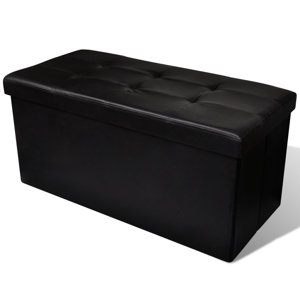 Gepolsterte Schlafzimmerbank aus PVC und Polyest..