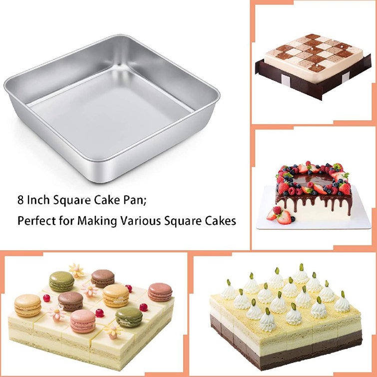 8 inch square cake