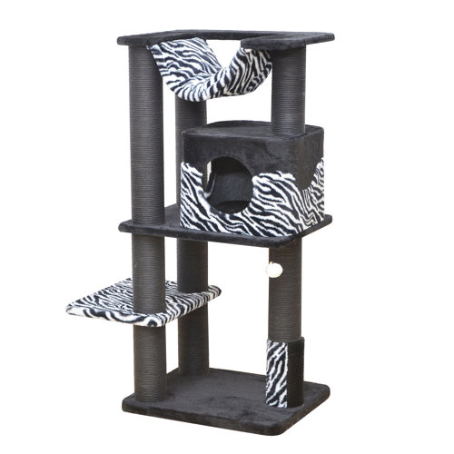 Tucker Murphy™ Pet Simba 3 Level Cat Tree With Rubber ...