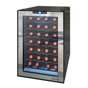 28 Bottle Single Zone Freestanding Wine Cooler