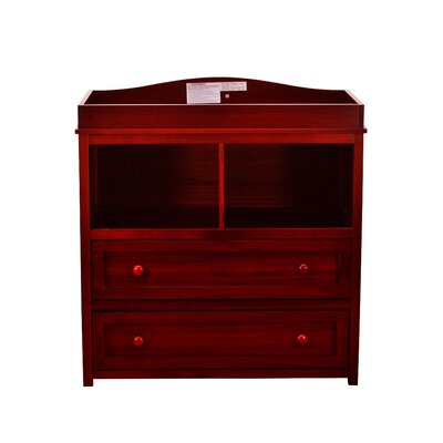 Three Posts Bearcreek 2 Drawer Changing Dresser Color Cherry